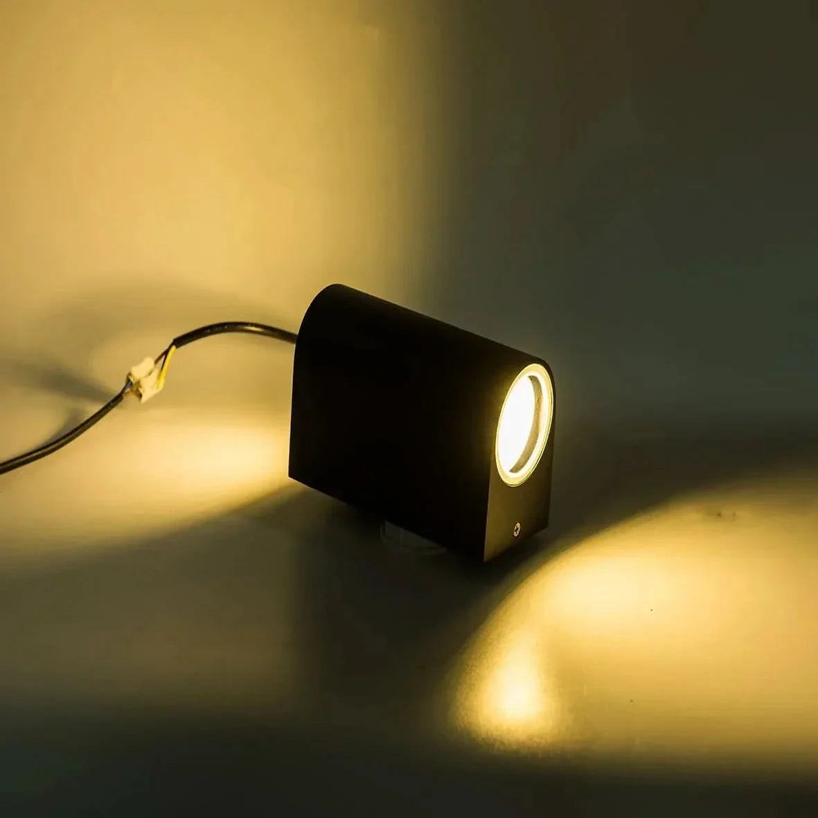 Outdoor Wall Light with Integrated LED Up and Down Design Modern Exterior Fixture
