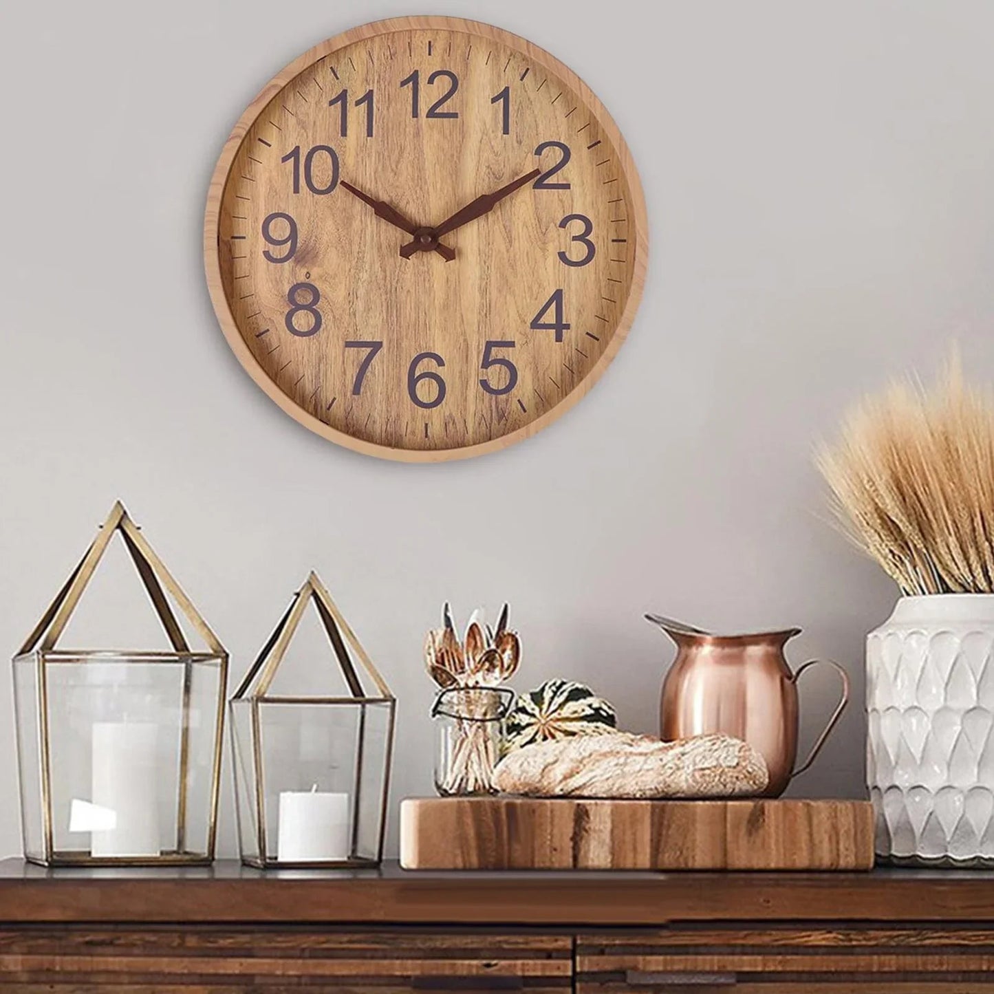 Wall Clock Silent Quartz Modern Indoor Home Clock