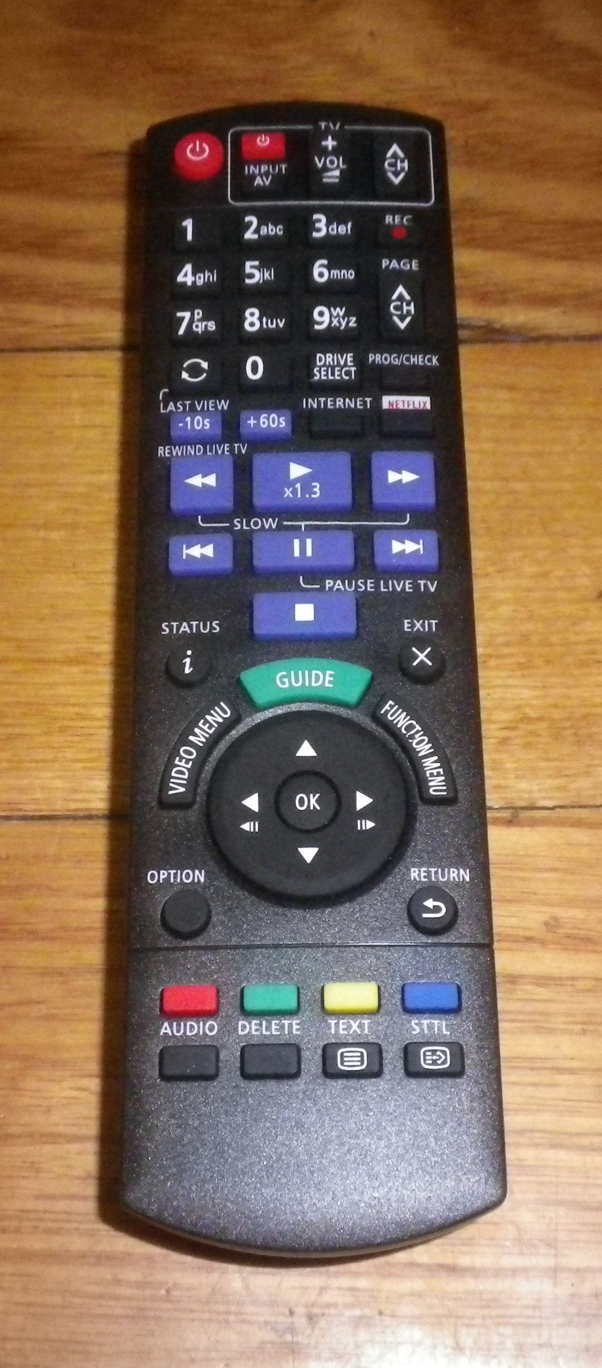 Panasonic BlueRay Player Compatible Remote Control - Part # N2QAYB001077