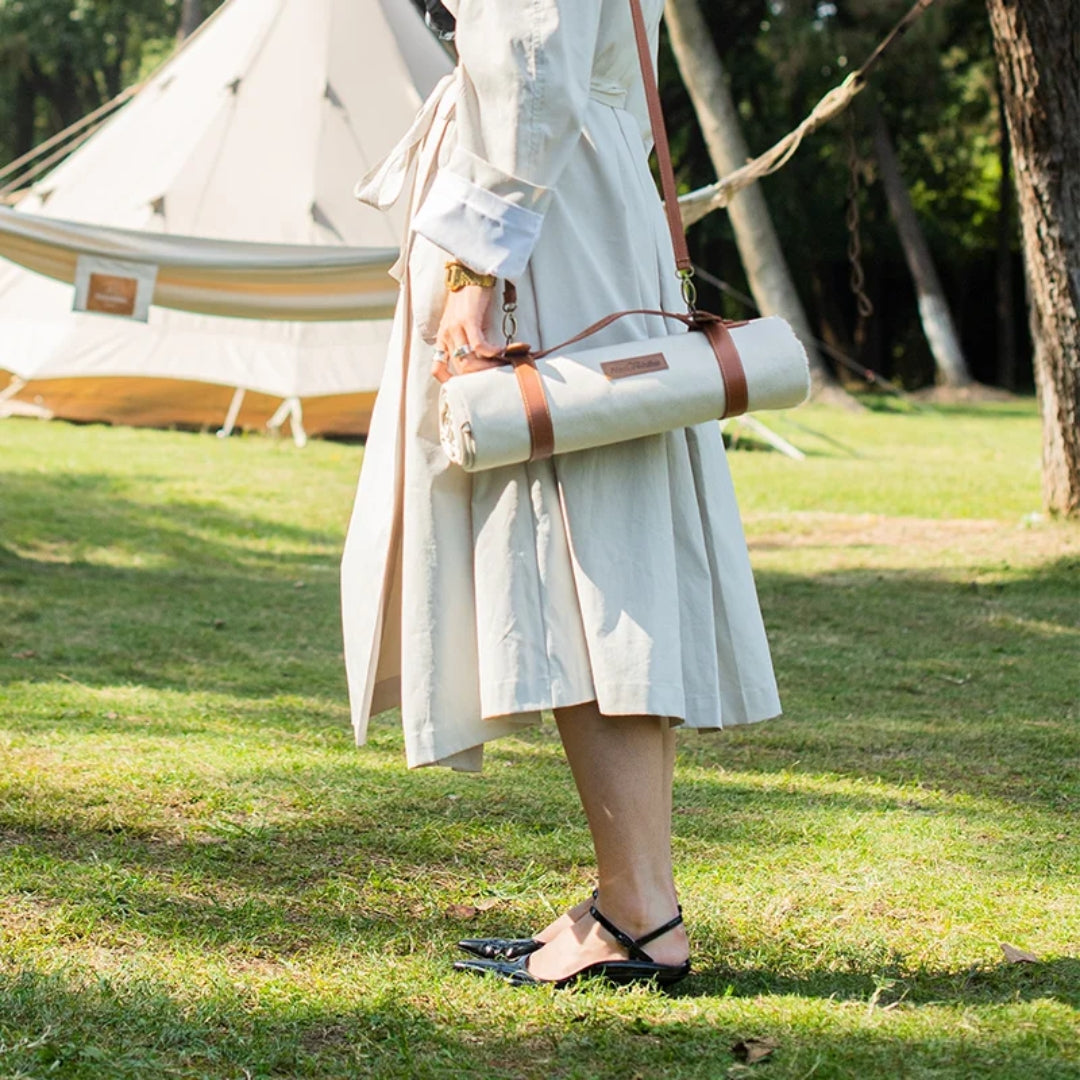 Naturehike Canvas Picnic Mat Brown