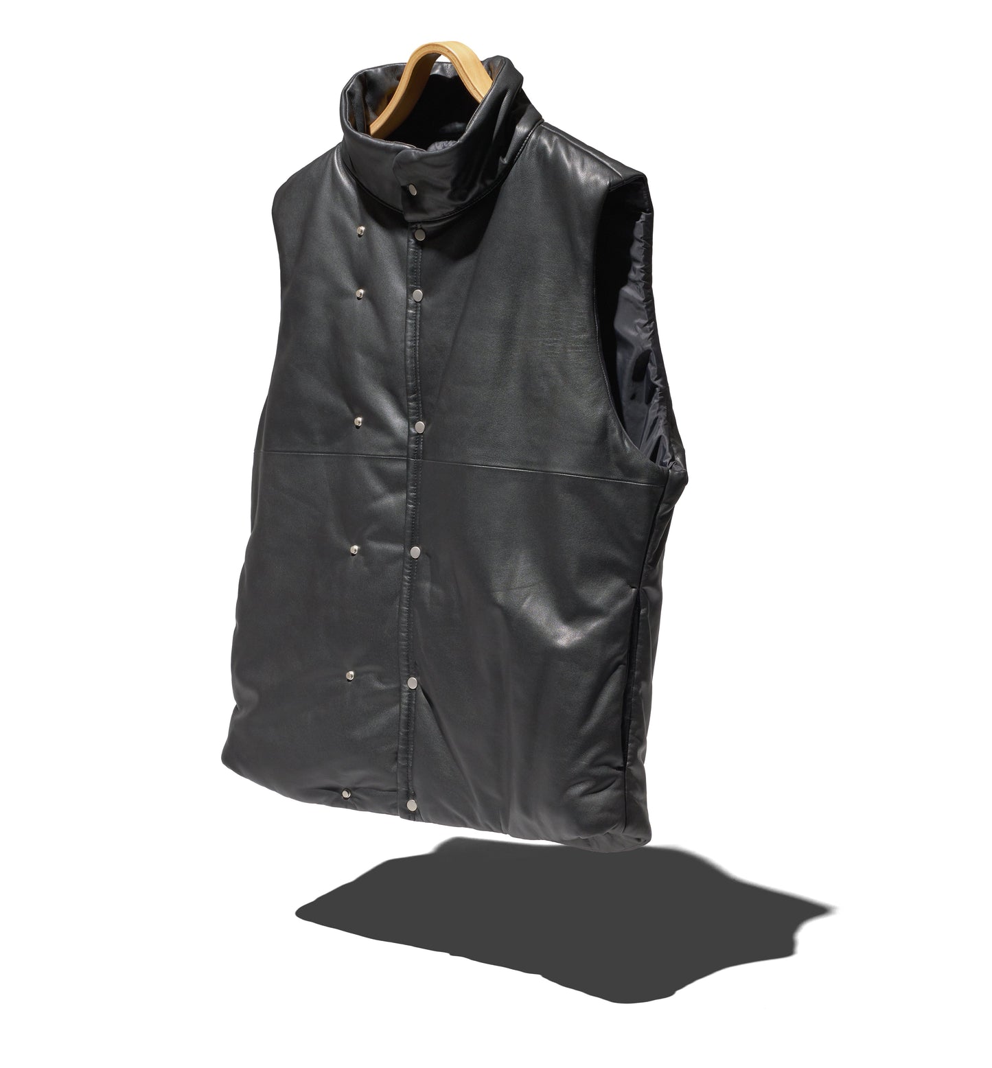 HIKER PUFF VEST SHEEP LEATHER