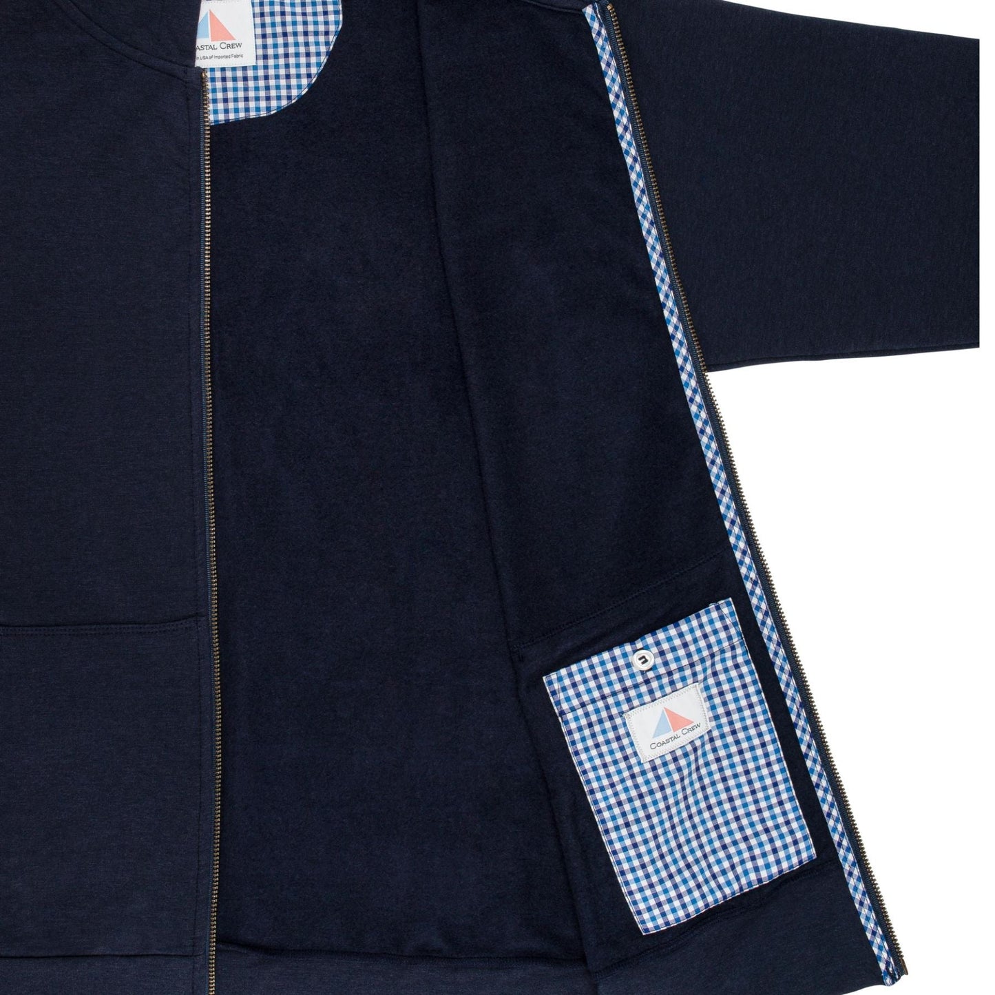 Nantucket Full Zip Deckhand Hoodie - Navy