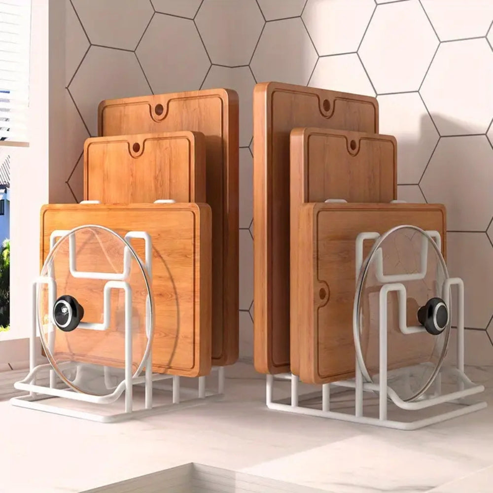 Cutting Board Organizer, 4 Slot, Freestanding, Countertop