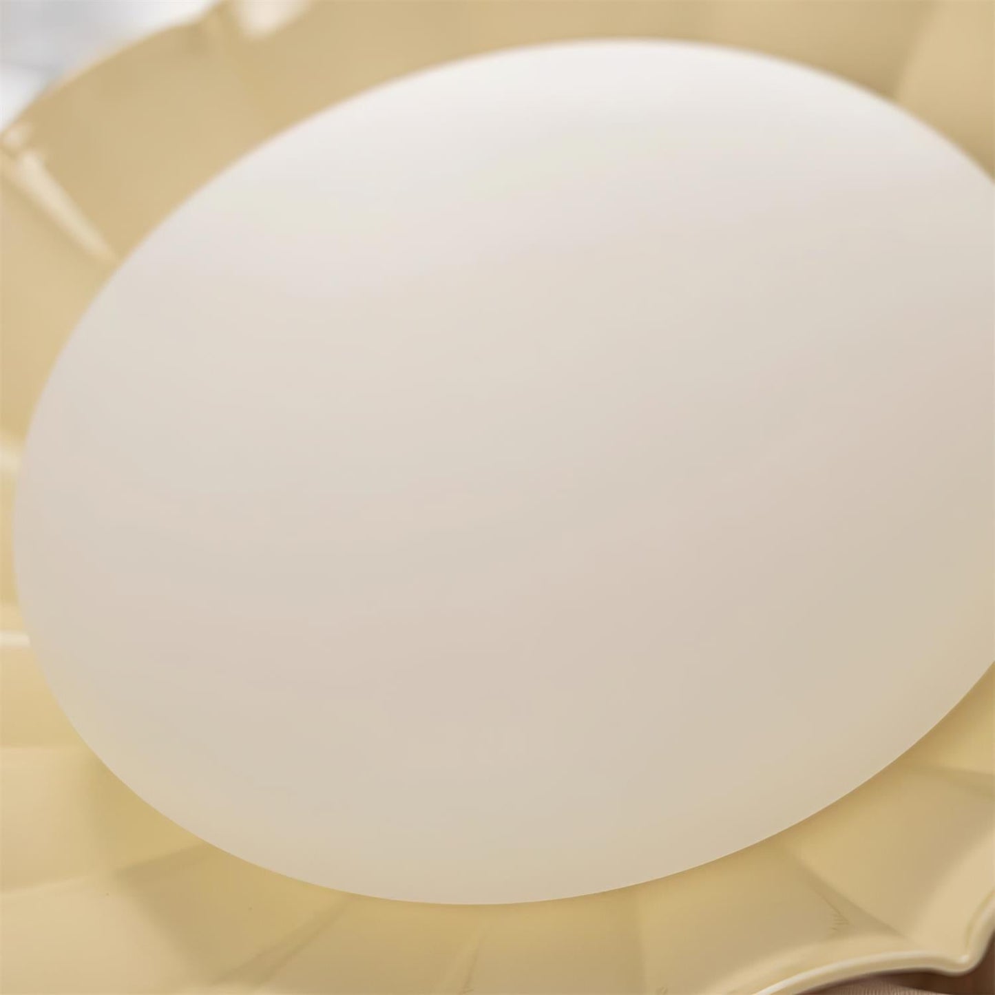 Scalloped Petal Ceiling Light With Domed Diffuser