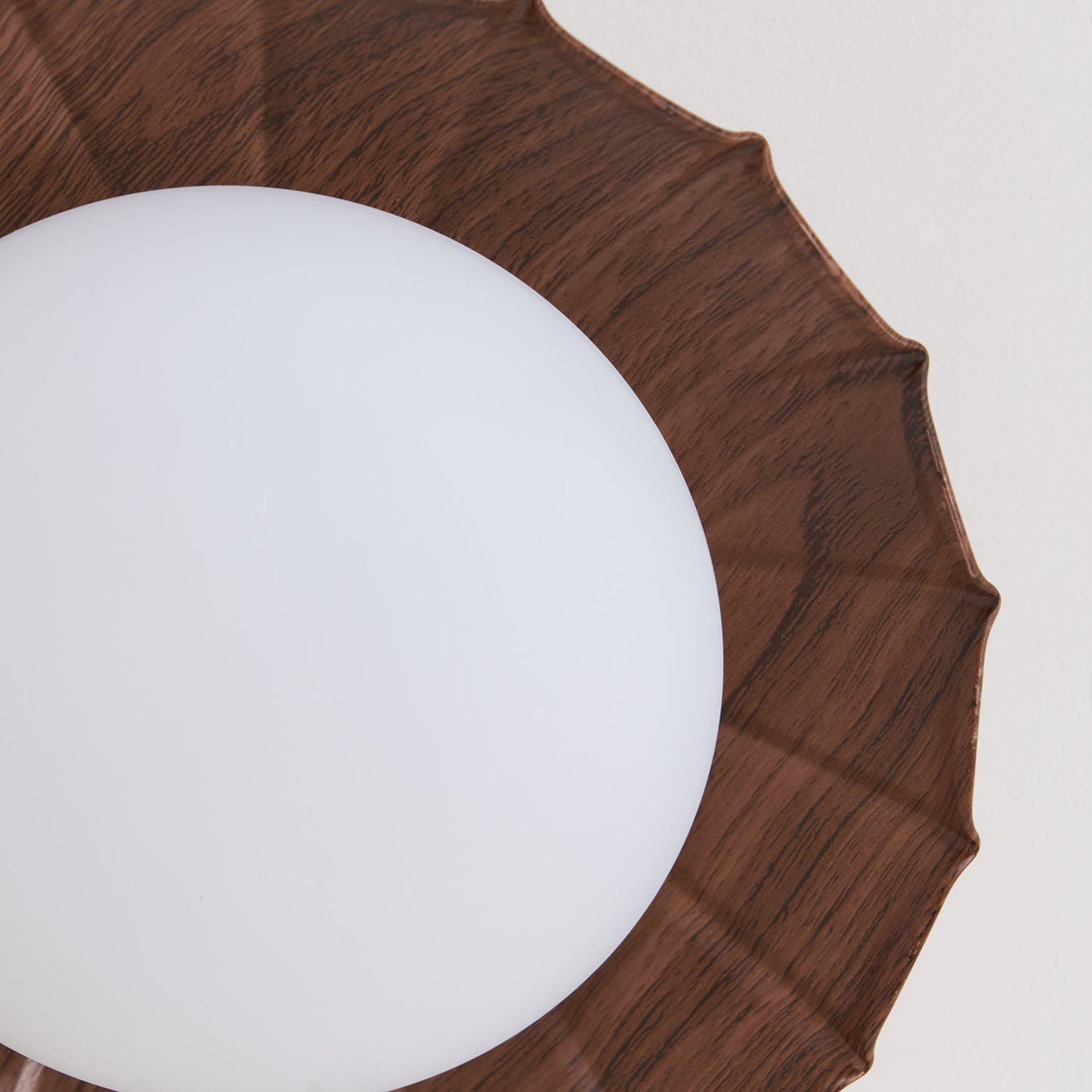 Scalloped Petal Ceiling Light With Domed Diffuser
