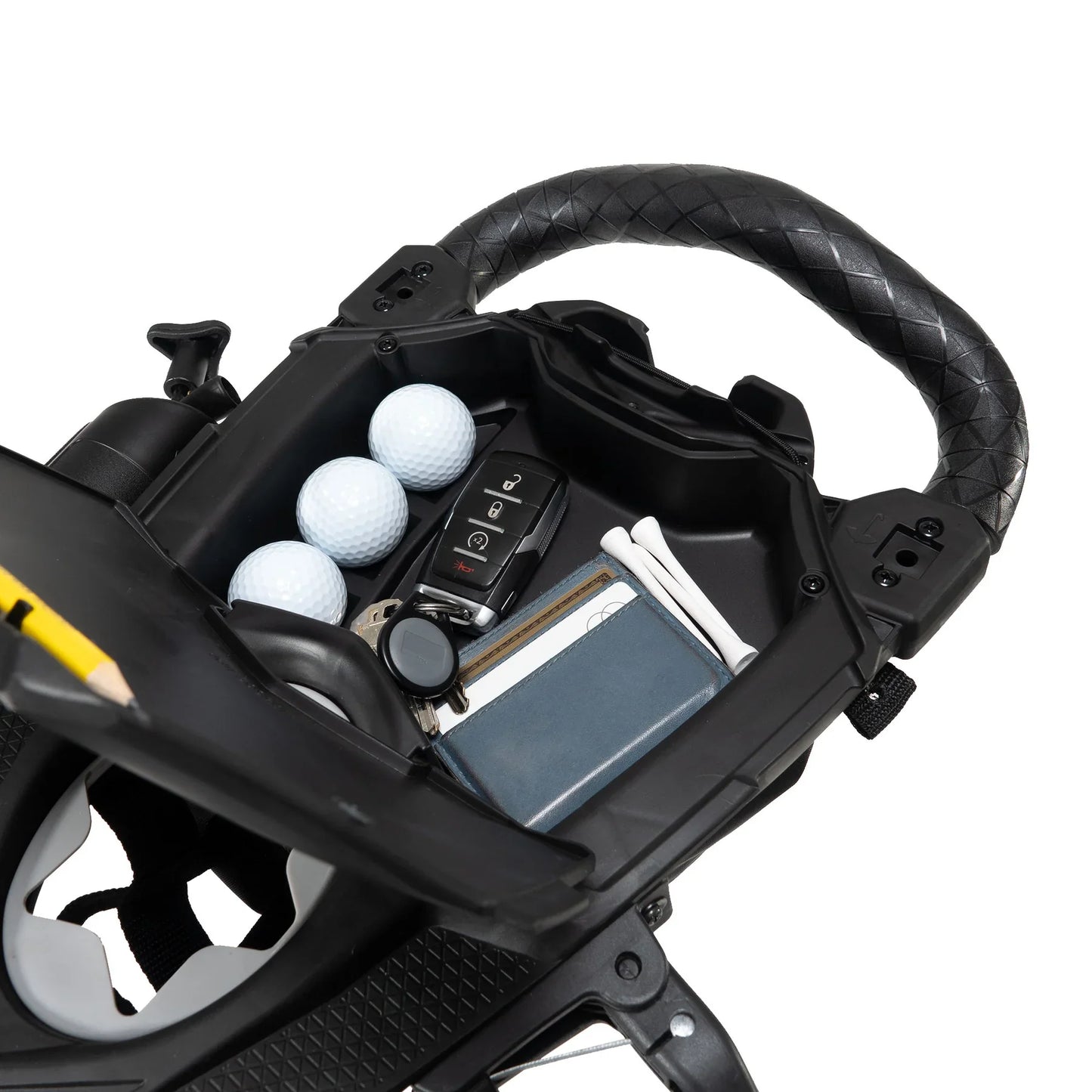 Caddie Wheel + Bag Boy Nitron Auto-Open Push Cart Bundle