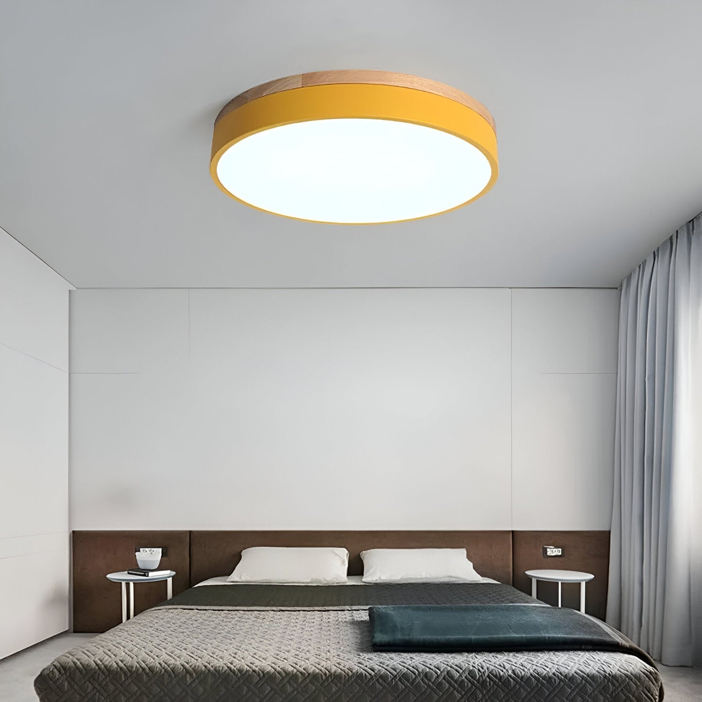 Nordic Round Flush Ceiling Light LED Light With Acrylic Diffuser