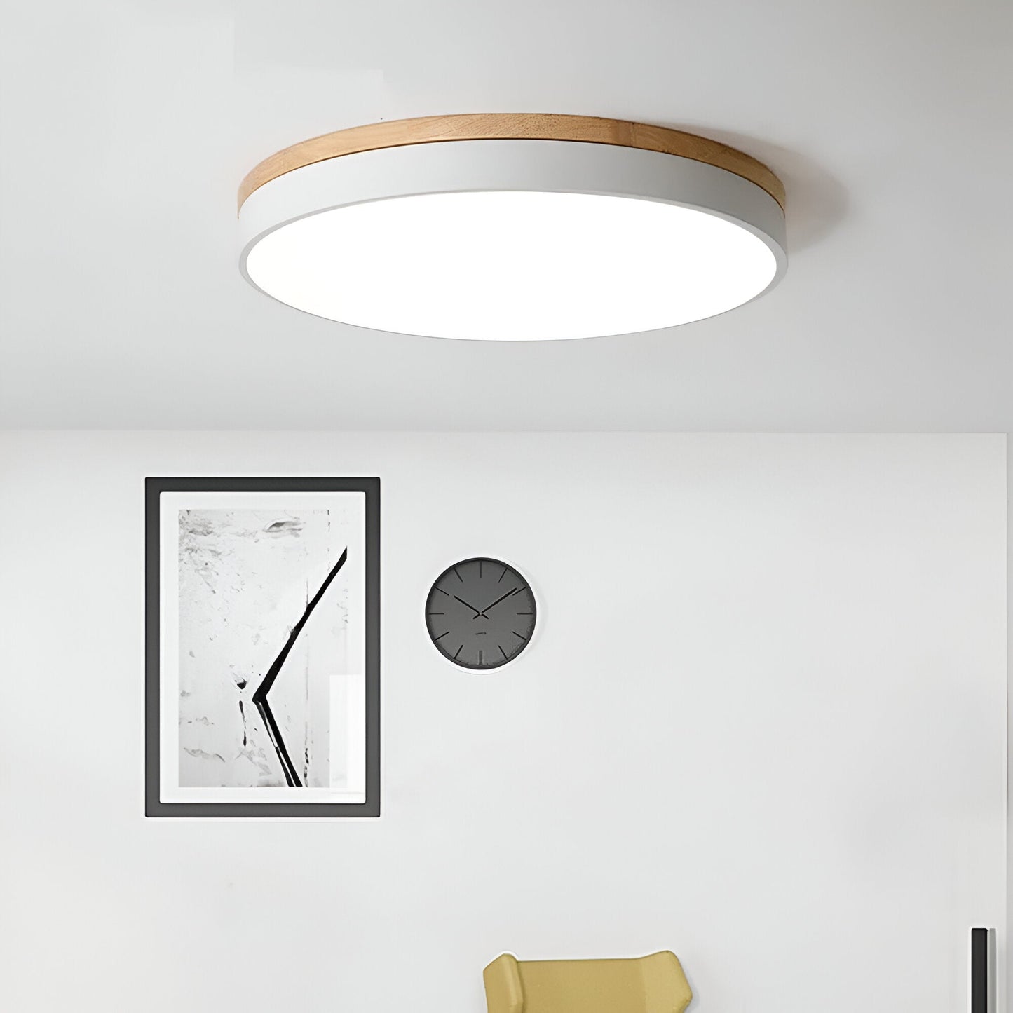 Nordic Round Flush Ceiling Light LED Light With Acrylic Diffuser