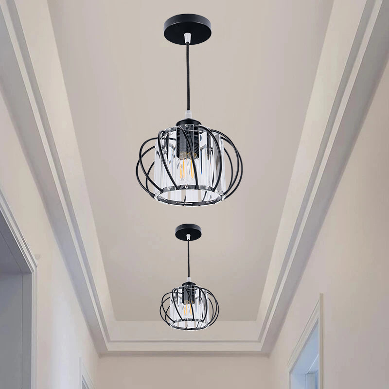 Pendant Light Nordic Glass Globe Design E27 E26 Single Light for Hallway