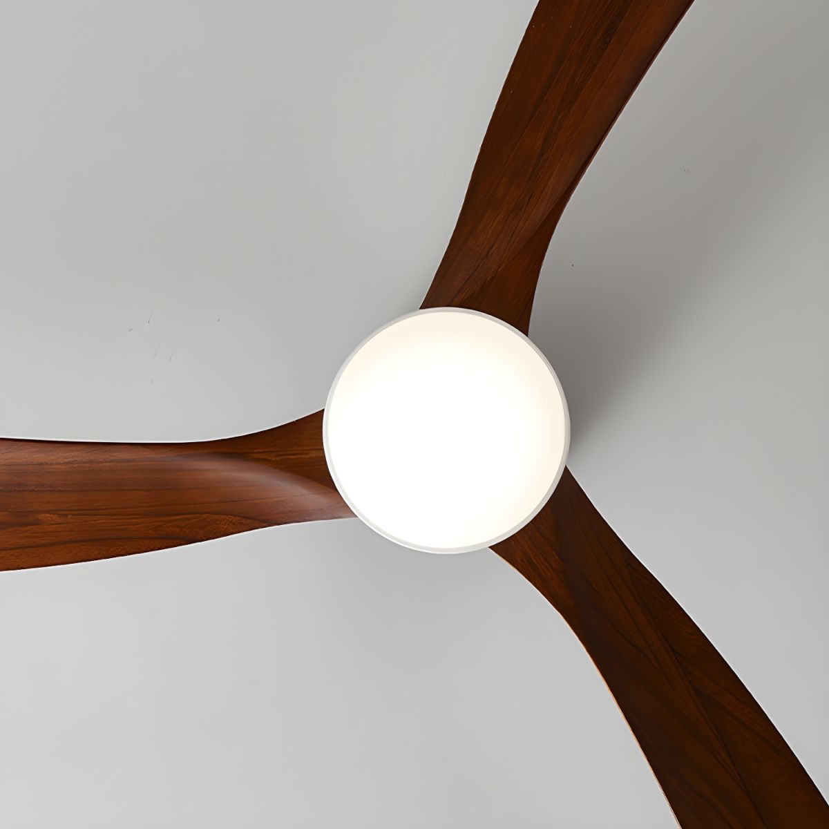 Wood Blade Ceiling Fan Ceiling Light With Remote Control