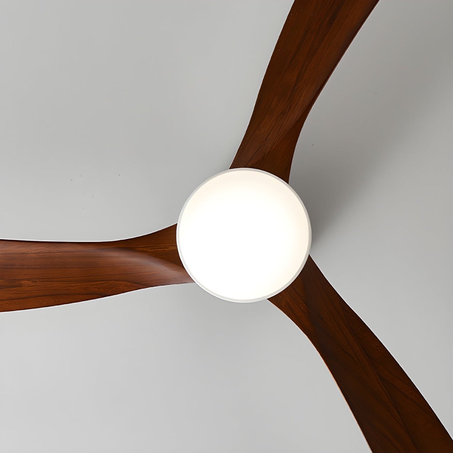 Wood Blade Ceiling Fan Ceiling Light With Remote Control