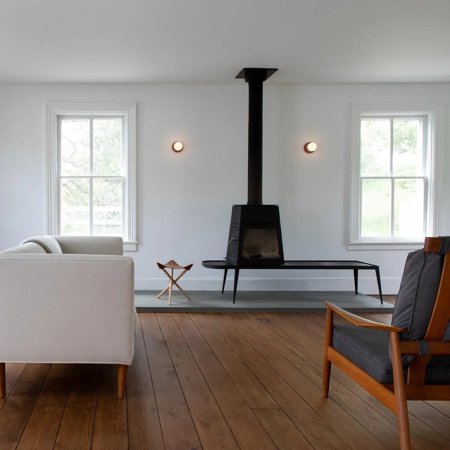 Nordic Round Glass Wall Light LED Light With Globe Shade