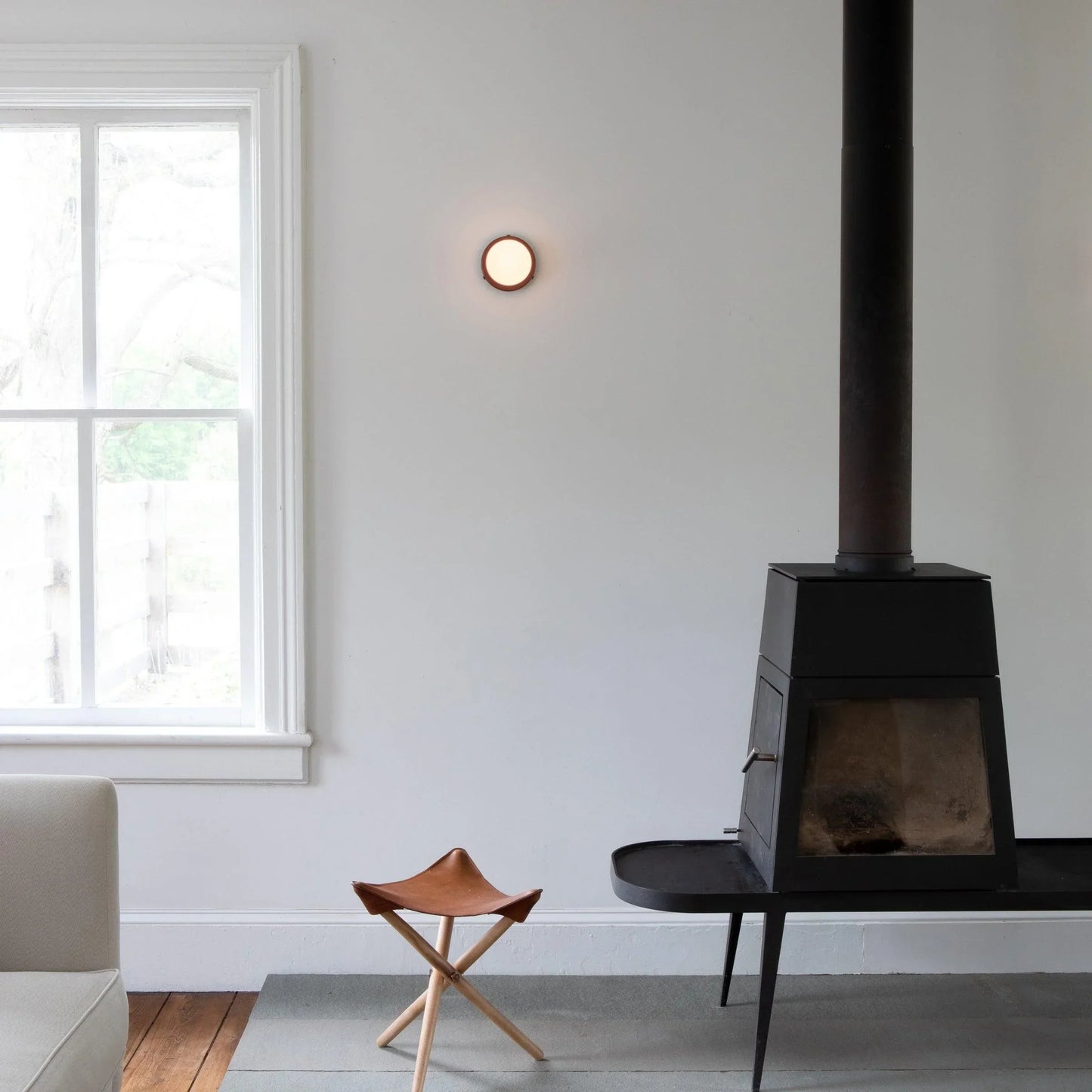 Nordic Round Glass Wall Light LED Light With Globe Shade