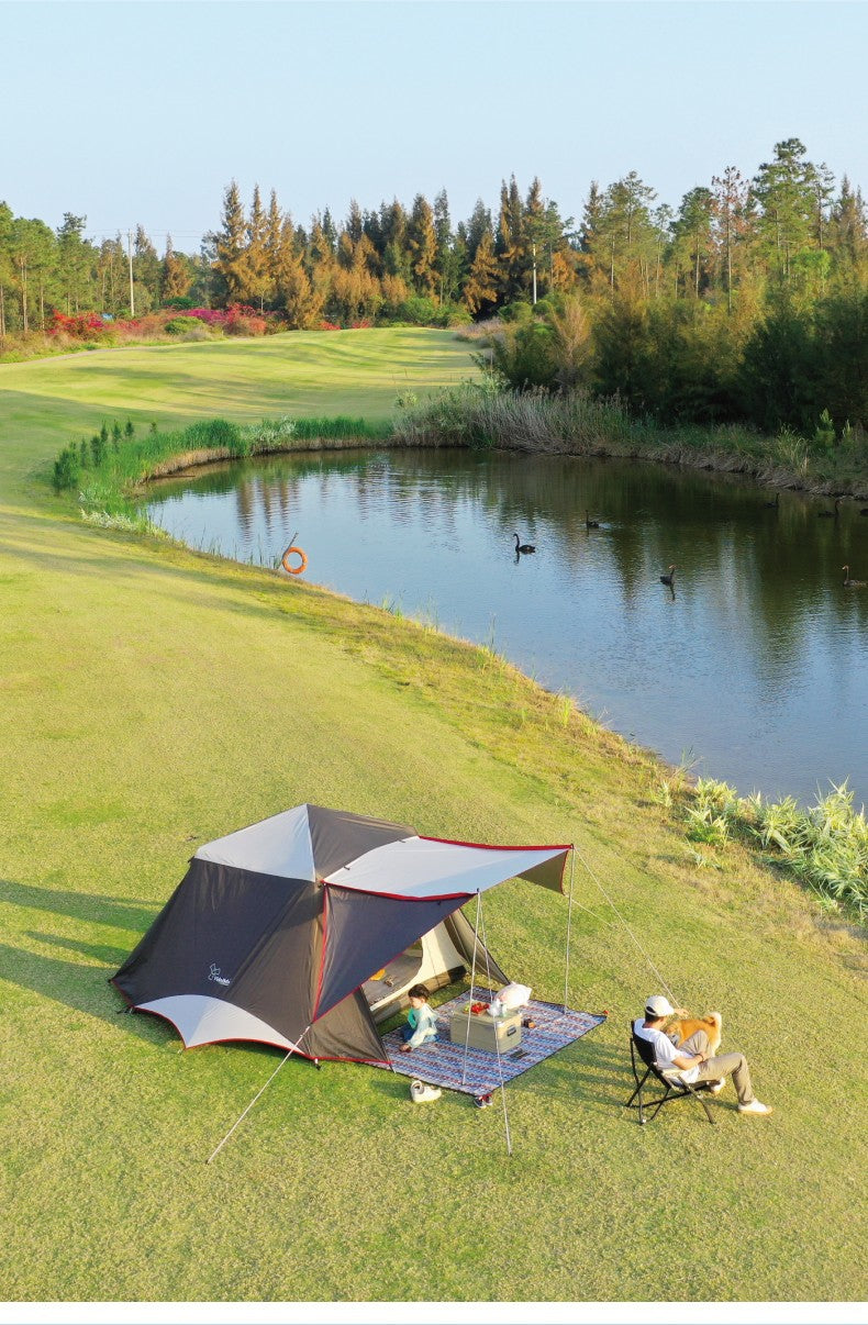 Vidalido CABIN PLUS Series Automatic Cabin Style Tent Portable Lightweight Folding for 4-6 Person Family Shed Leisure Quick Opening Sunshade Tent