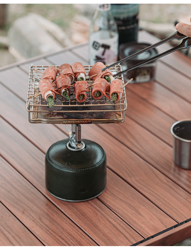 Campingmoon US-1312/1615 Toast Grill Net Portable Folding Stainless Steel Outdoor Camping Stove Accessories Bracket Barbecue Mount BBQ Toaster Bake Mesh