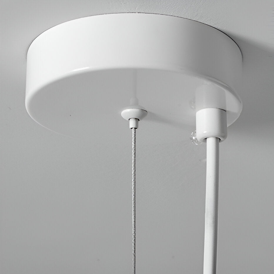 Japandi Cloud Pendant Light With Textured Polystyrene Shade
