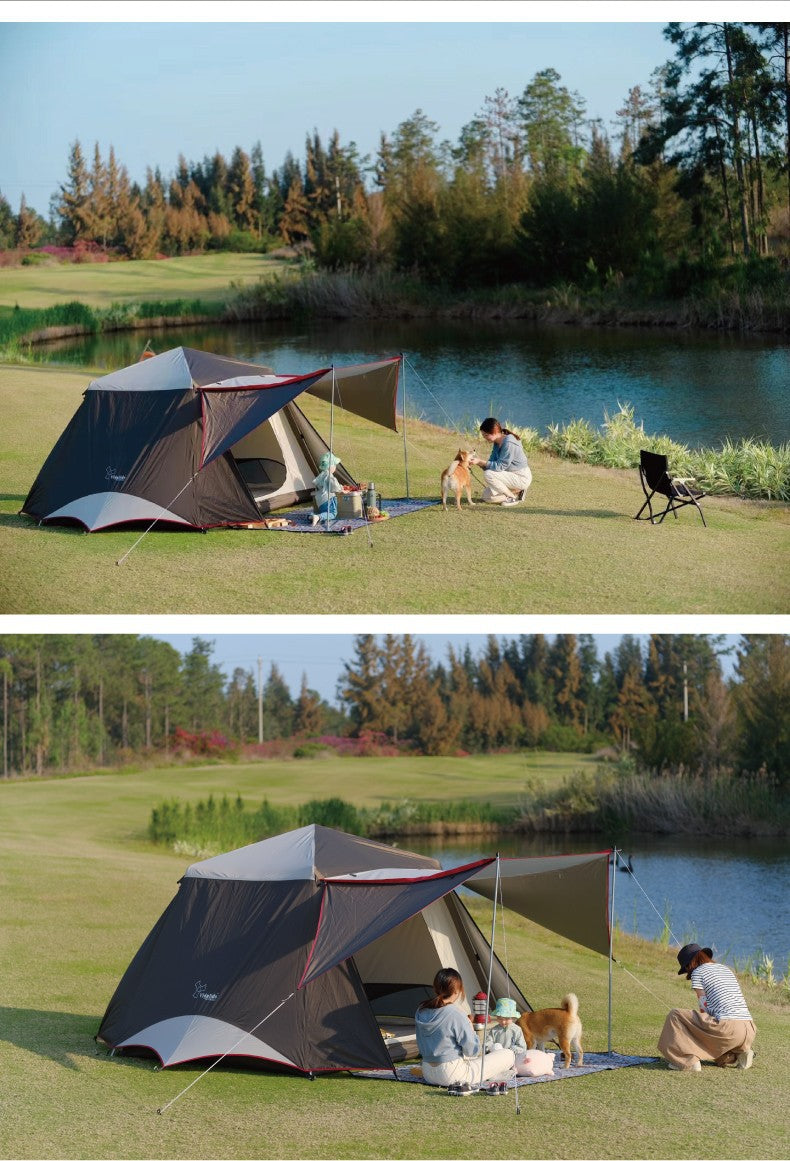 Vidalido CABIN PLUS Series Automatic Cabin Style Tent Portable Lightweight Folding for 4-6 Person Family Shed Leisure Quick Opening Sunshade Tent