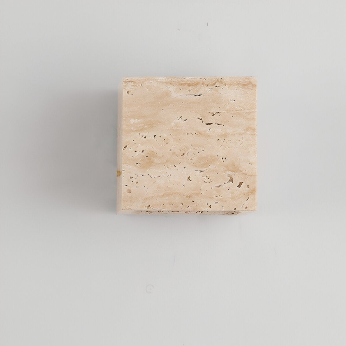 Minimalist Travertine Stone Outdoor LED Wall Light With Natural Cave Stone Shade