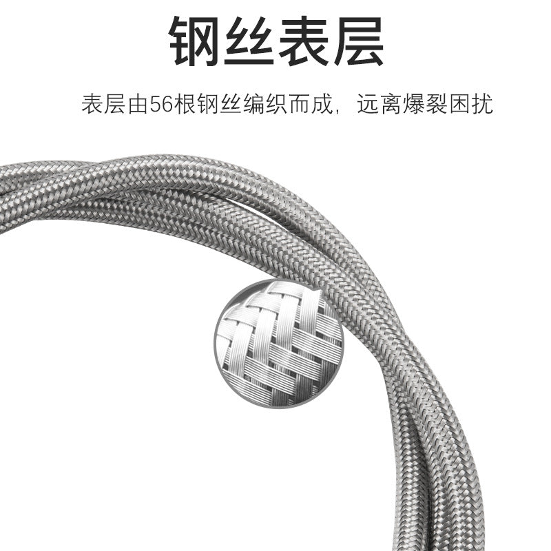 Campingmoon Z17-2M Canister Extension Hose Portable Lightweight Outdoor Camping Butane Extension Tube Flat Screw Threaded Tank Connector Pipe