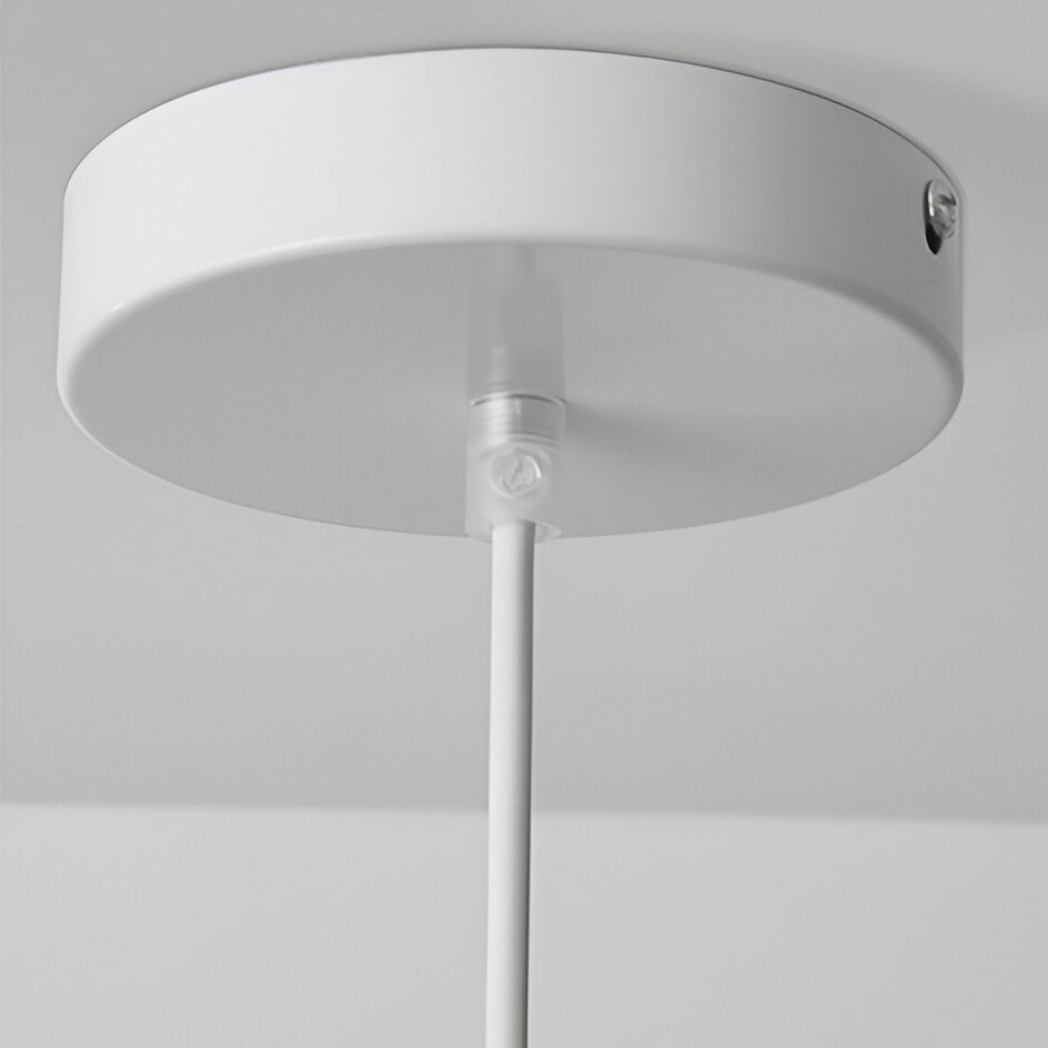 Wabi-Sabi Polystyrene Pendant Light With Spherical Dome Shade