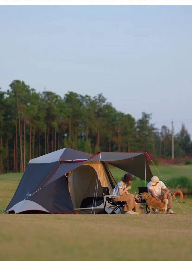 Vidalido CABIN PLUS Series Automatic Cabin Style Tent Portable Lightweight Folding for 4-6 Person Family Shed Leisure Quick Opening Sunshade Tent