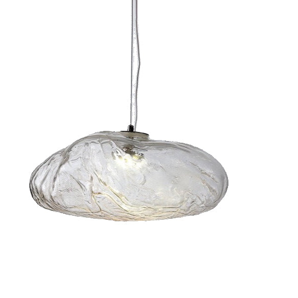 Minimalist Cloud Glass Pendant Light LED Light With Adjustable Cable