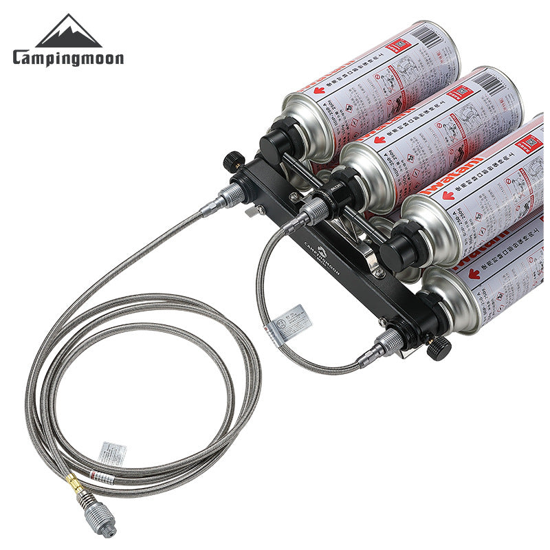 Campingmoon Z17-2M Canister Extension Hose Portable Lightweight Outdoor Camping Butane Extension Tube Flat Screw Threaded Tank Connector Pipe