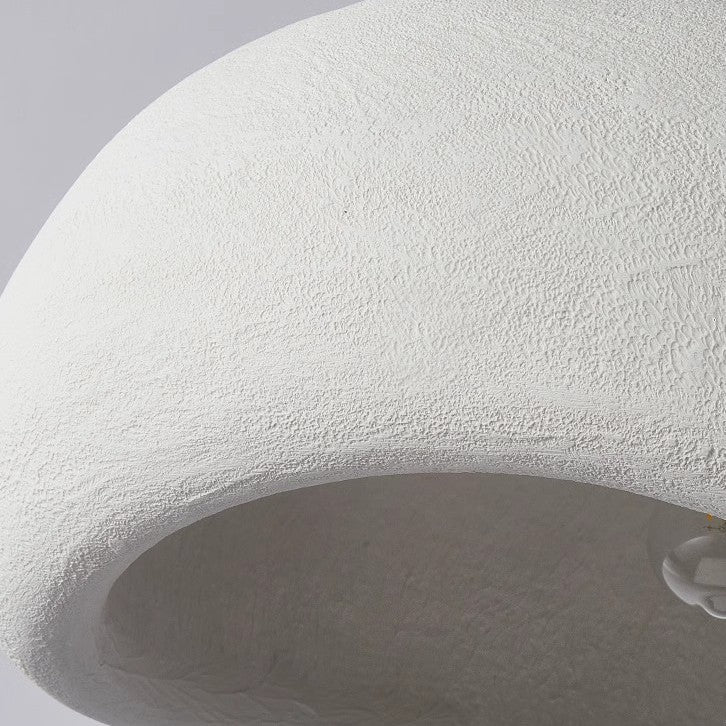 Japandi Cloud Pendant Light With Textured Polystyrene Shade