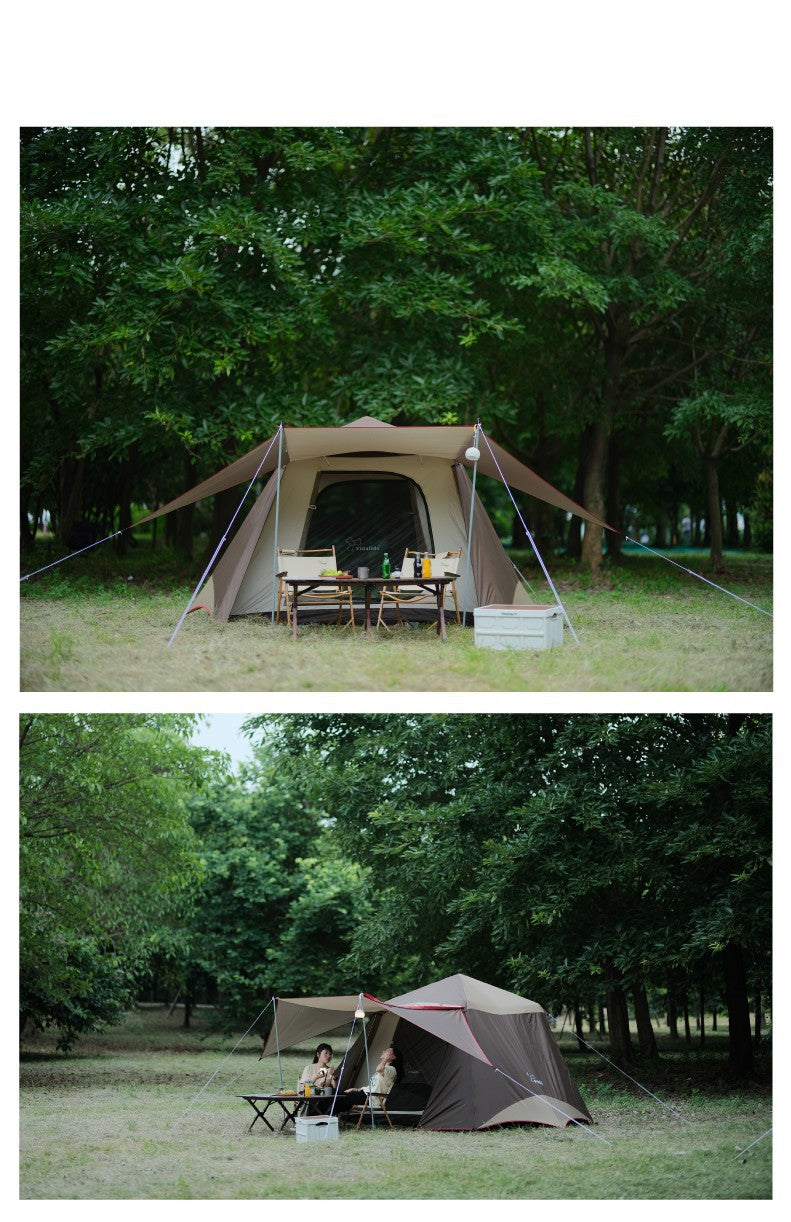 Vidalido CABIN PLUS Series Automatic Cabin Style Tent Portable Lightweight Folding for 4-6 Person Family Shed Leisure Quick Opening Sunshade Tent
