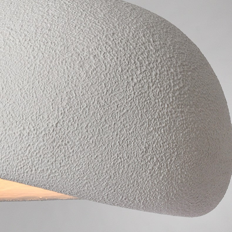 Japandi Cloud Pendant Light With Textured Polystyrene Shade