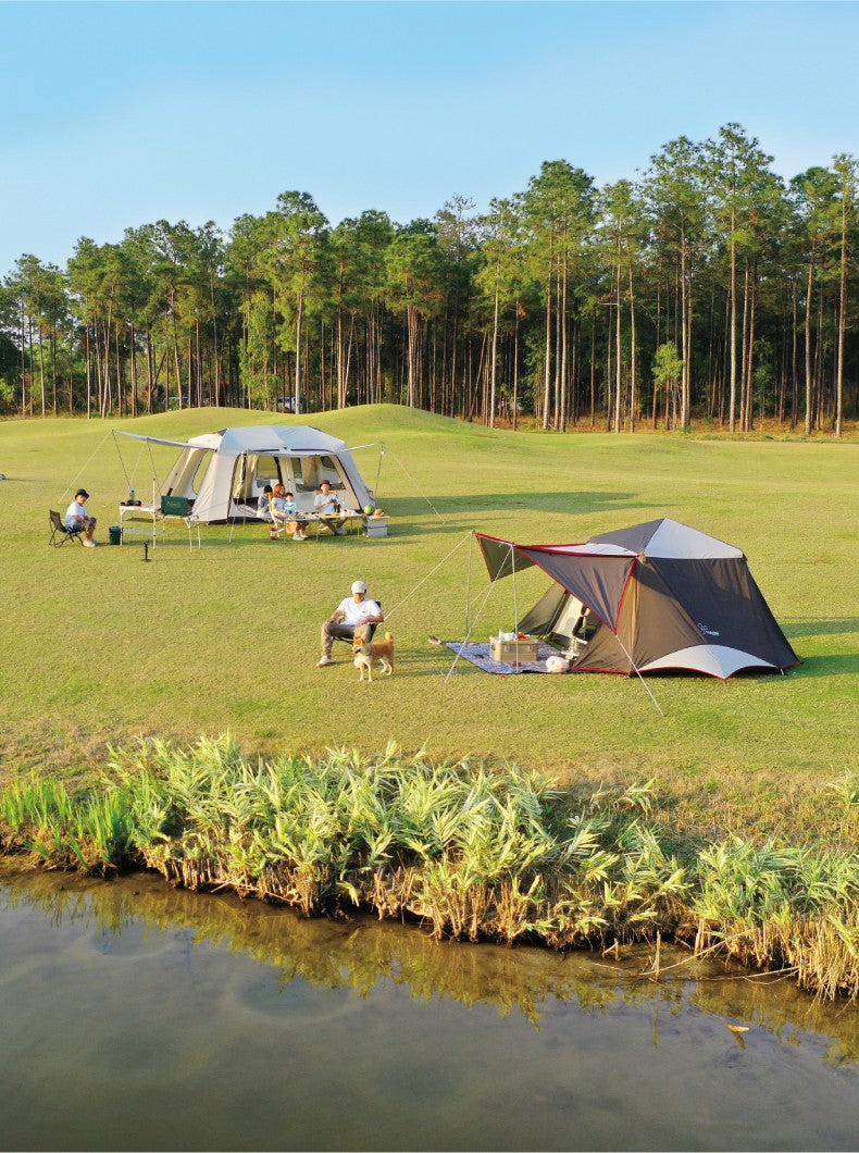 Vidalido CABIN PLUS Series Automatic Cabin Style Tent Portable Lightweight Folding for 4-6 Person Family Shed Leisure Quick Opening Sunshade Tent