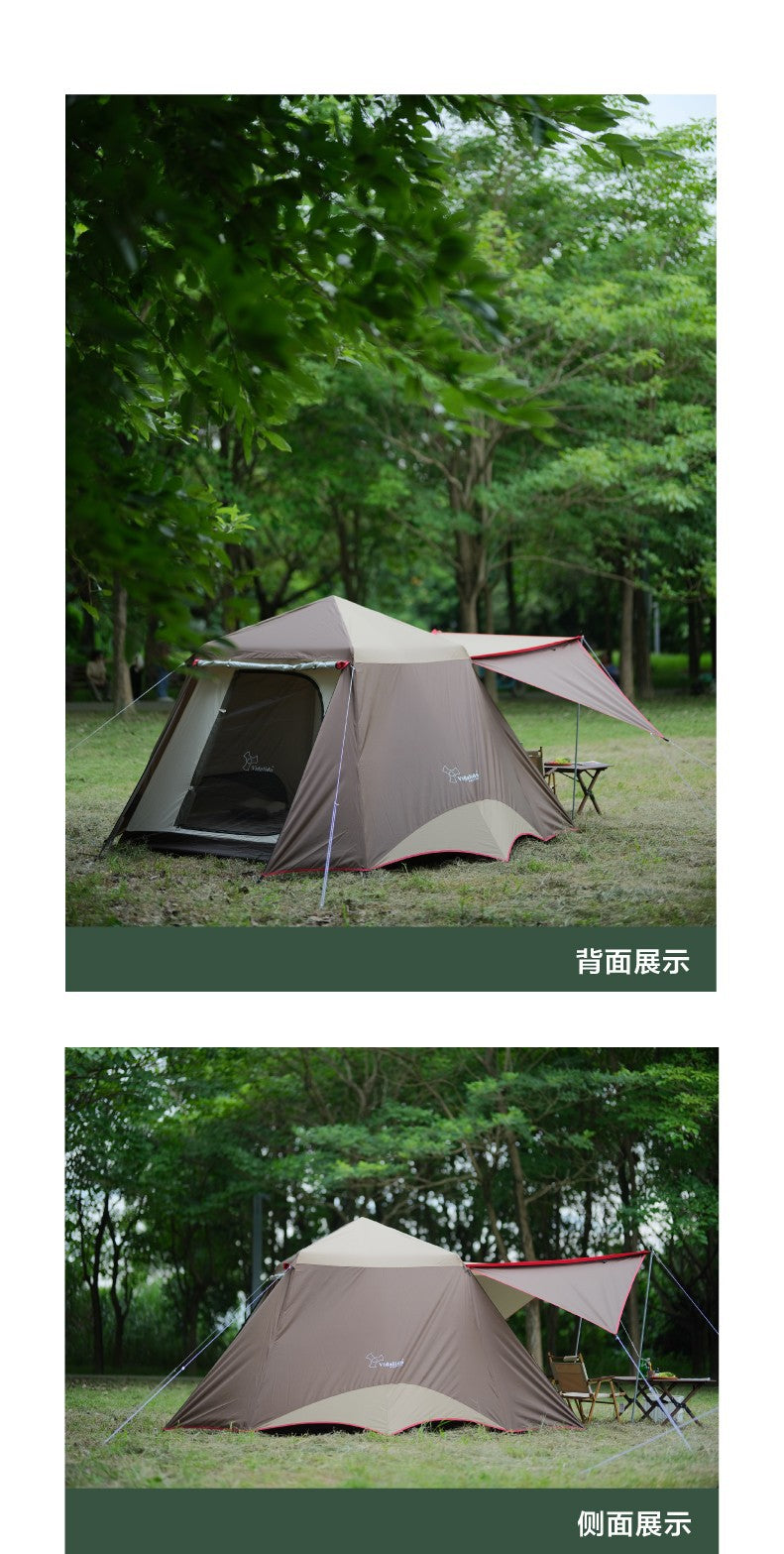 Vidalido CABIN PLUS Series Automatic Cabin Style Tent Portable Lightweight Folding for 4-6 Person Family Shed Leisure Quick Opening Sunshade Tent