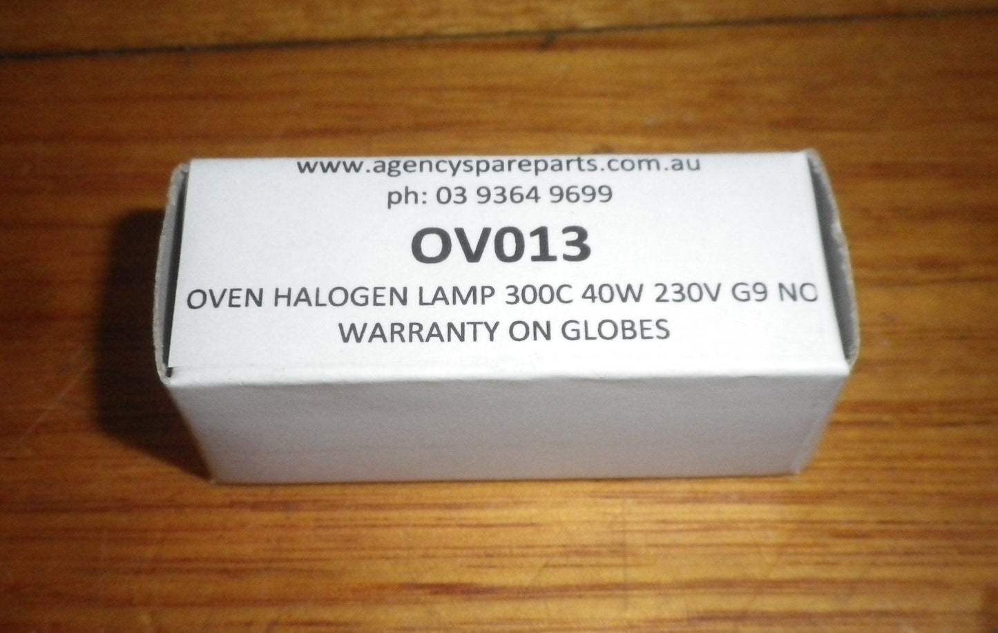 40W 240VAC Halogen Oven Globe suits AEG, Electrolux, Westinghouse - Part # OV013