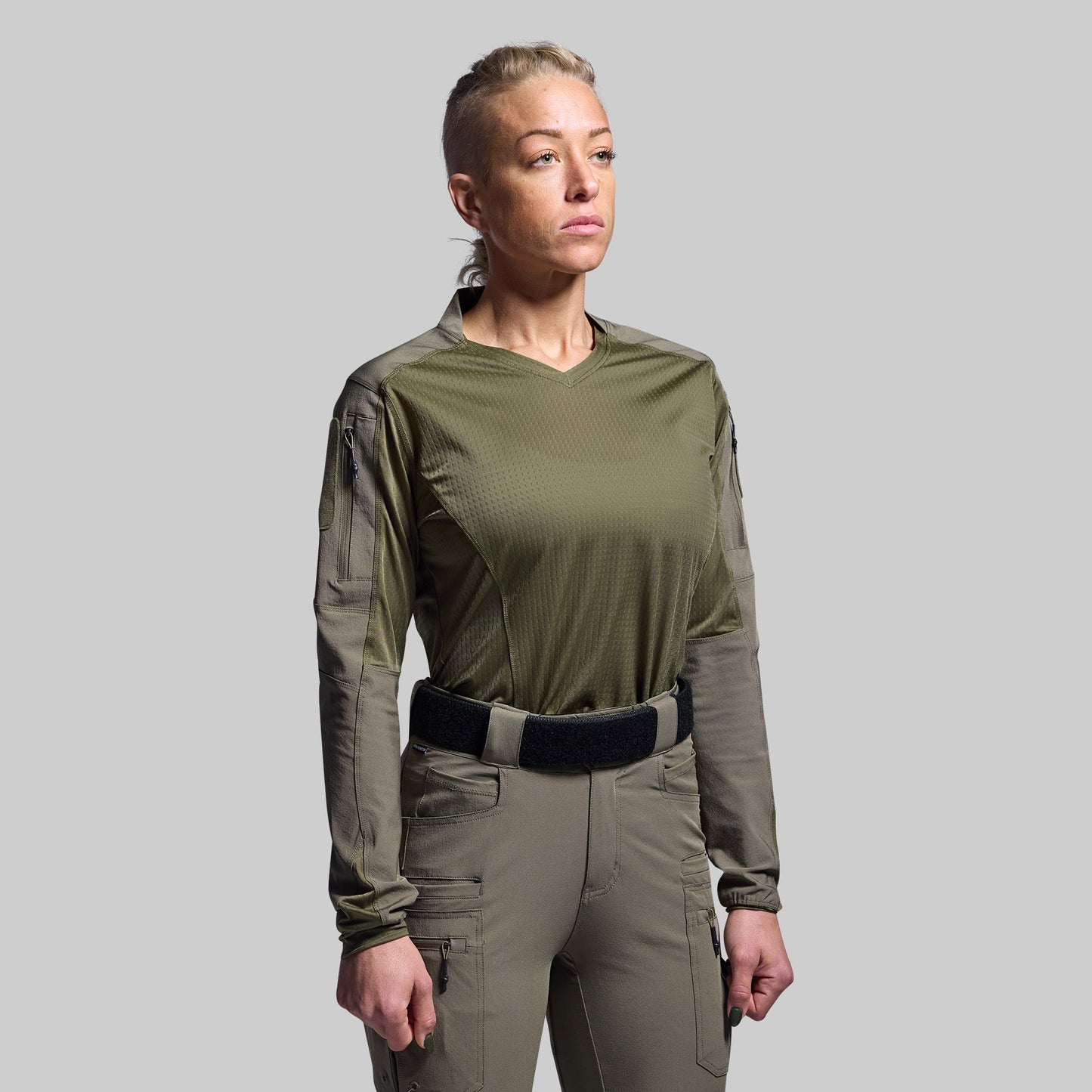 Women's Long Sleeve Op Top Pro (OD Green)