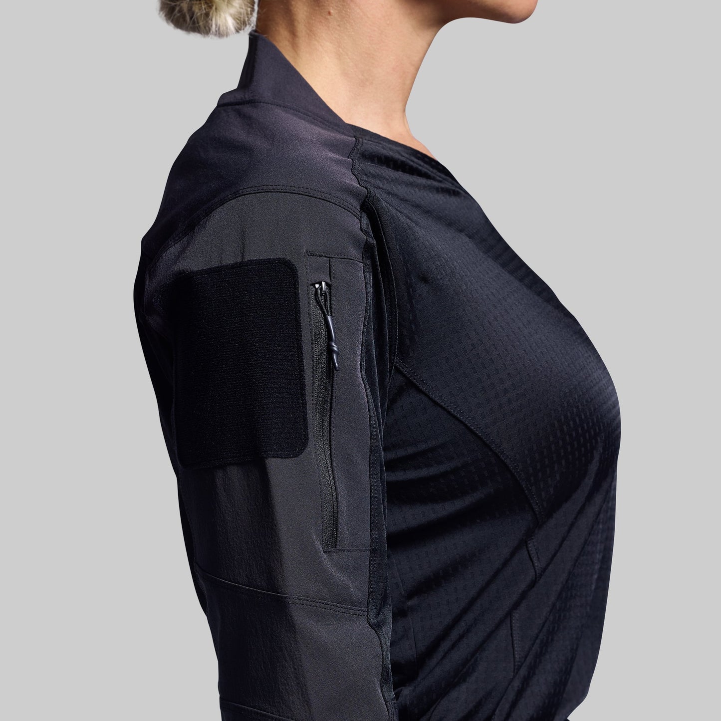 Women's Long Sleeve Op Top Pro (Black)
