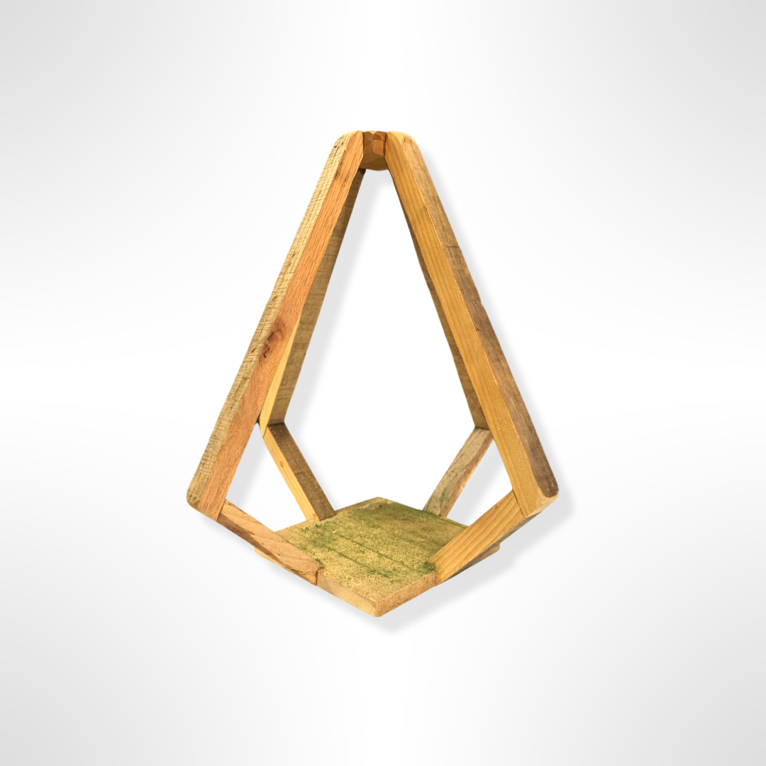 Open Frame Wood Geo Lanterns