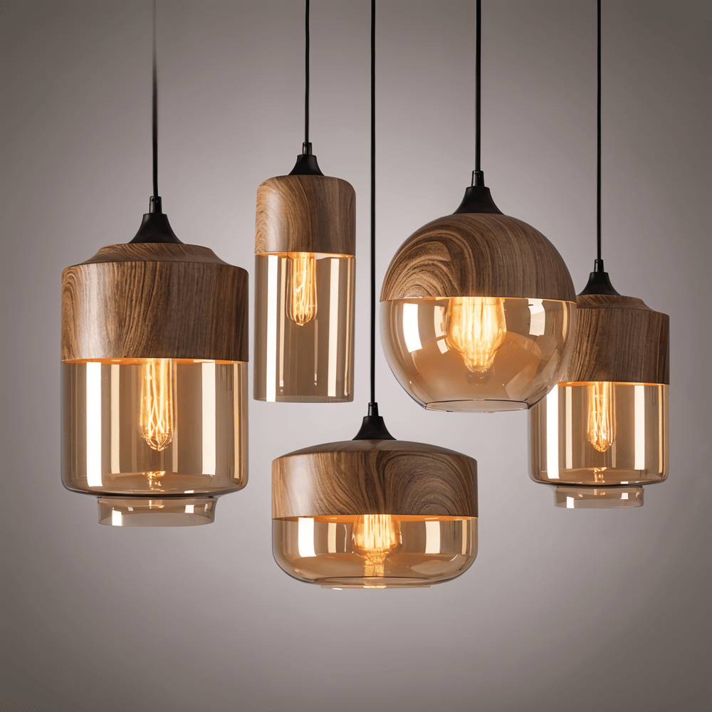 Glass Pendant Light | Height Adjustable | Nelyn