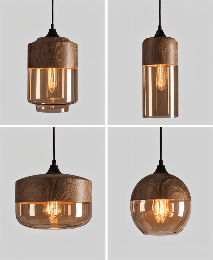Glass Pendant Light | Height Adjustable | Nelyn