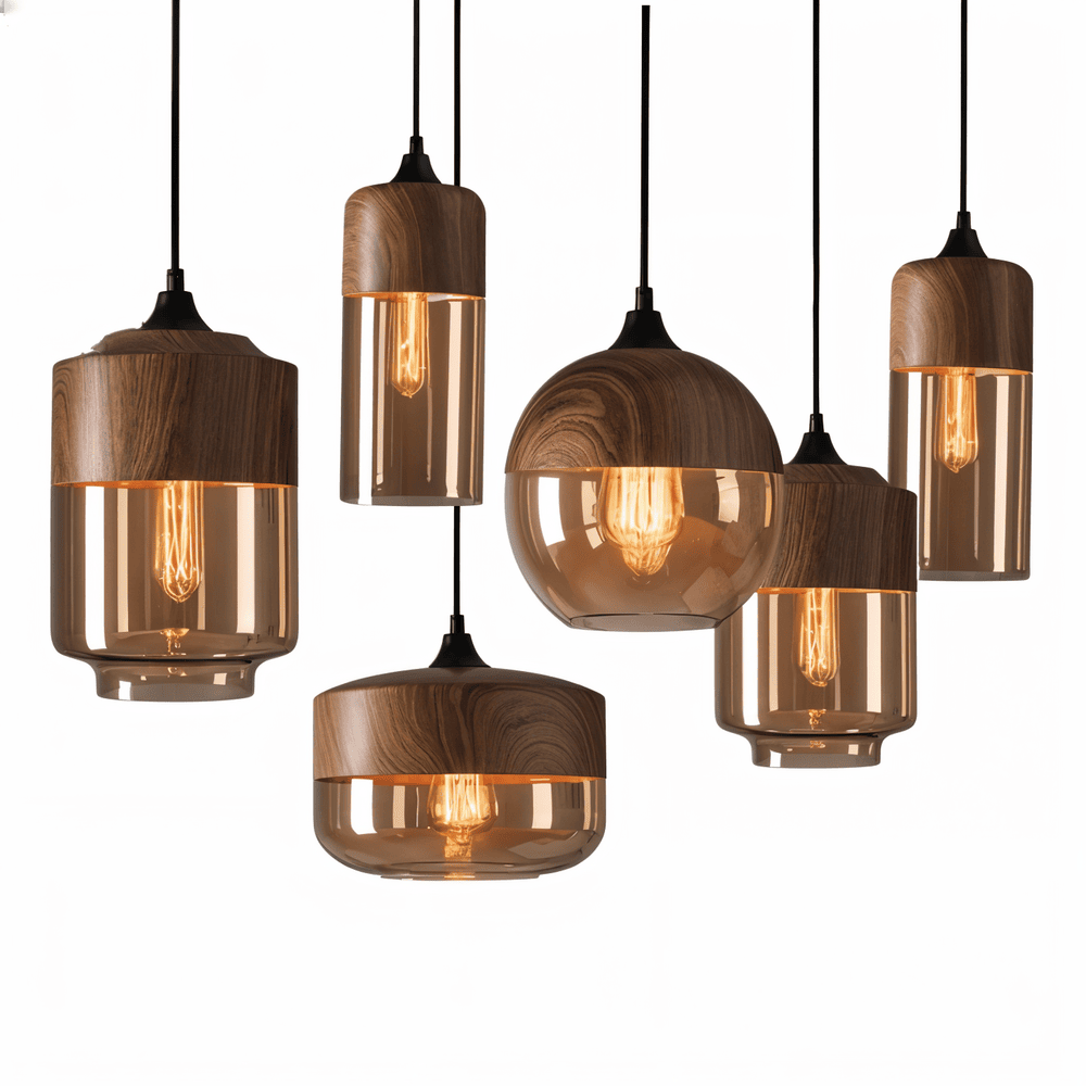 Glass Pendant Light | Height Adjustable | Nelyn