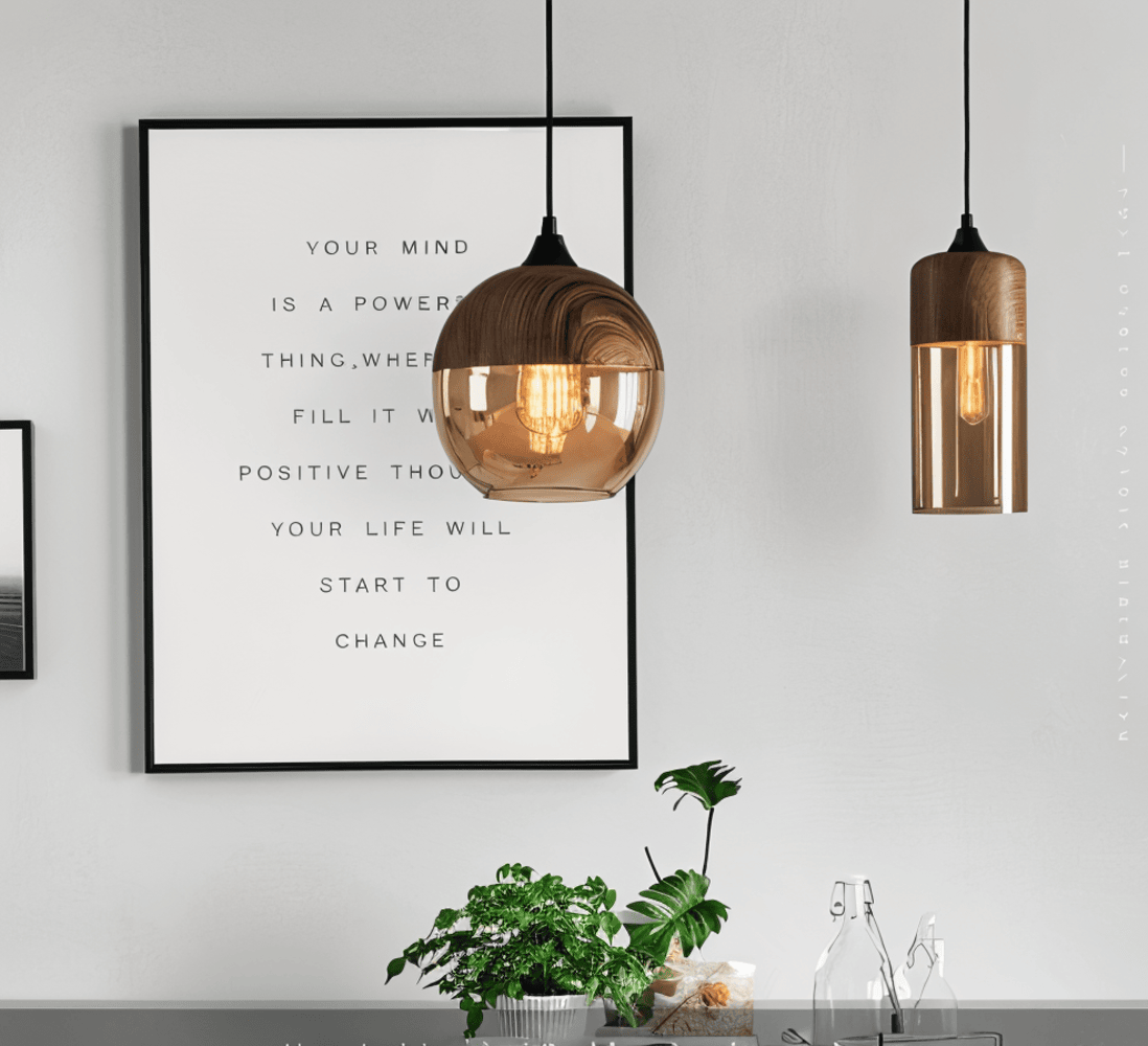 Glass Pendant Light | Height Adjustable | Nelyn