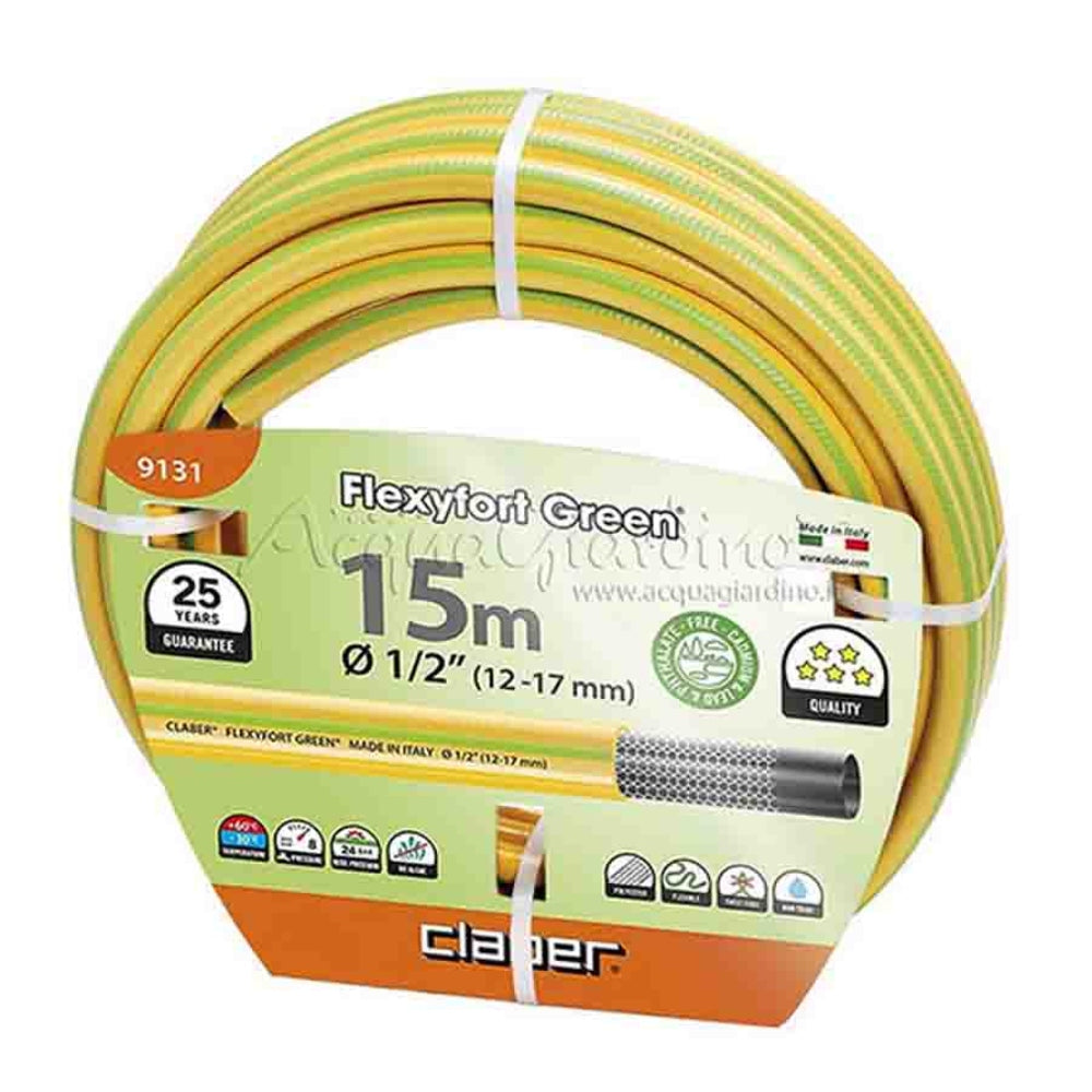 Claber Flexyfort Green Hose 1/2" 15m