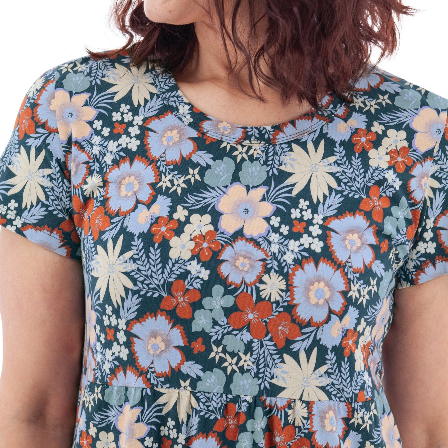 Sandra Organic Tiered Print Dress - P87695QU