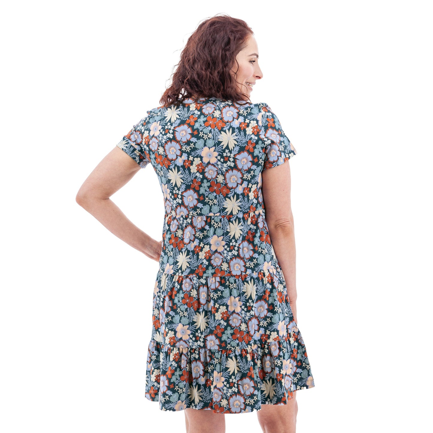 Sandra Organic Tiered Print Dress - P87695QU