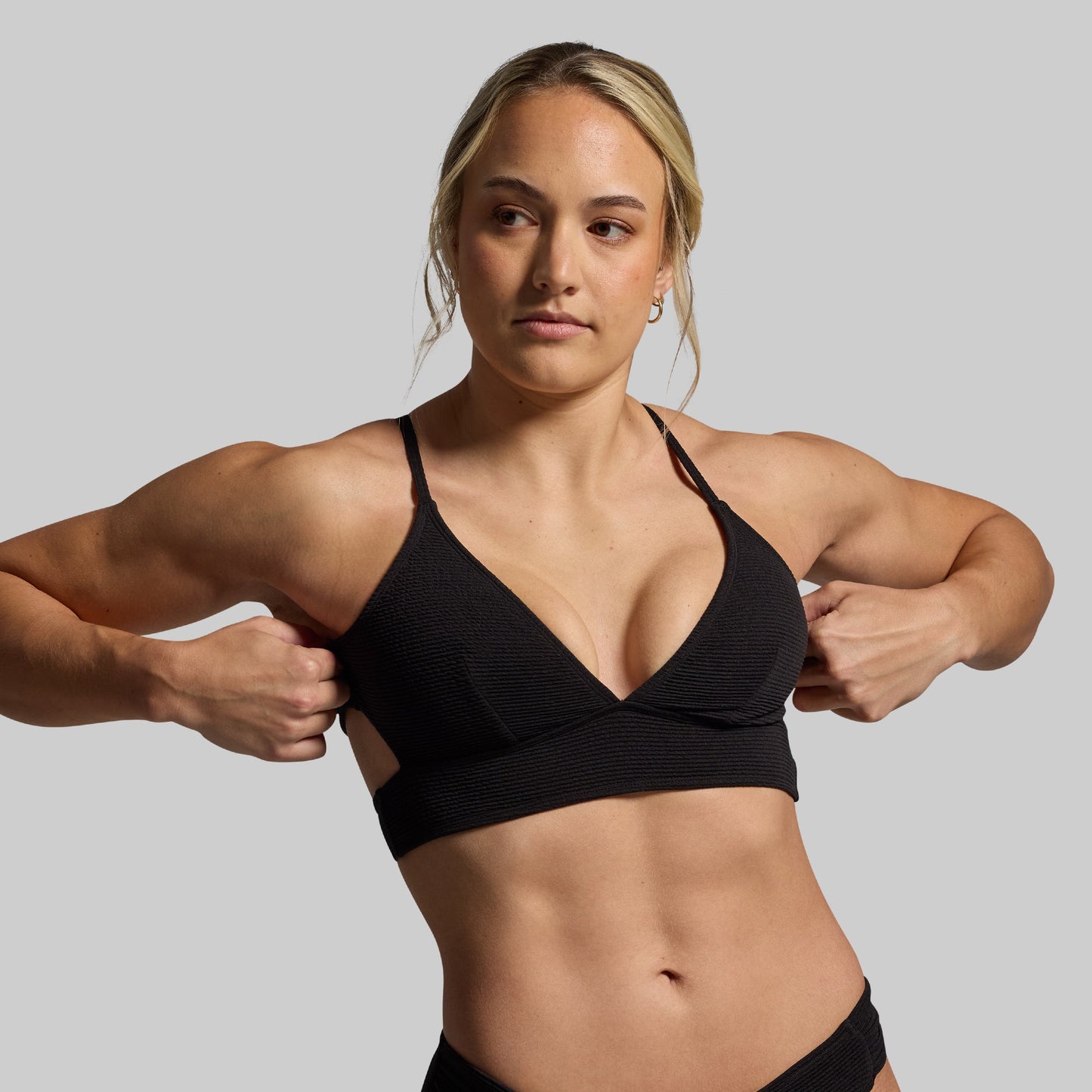 Harbor Crinkle Bikini Set (Black)