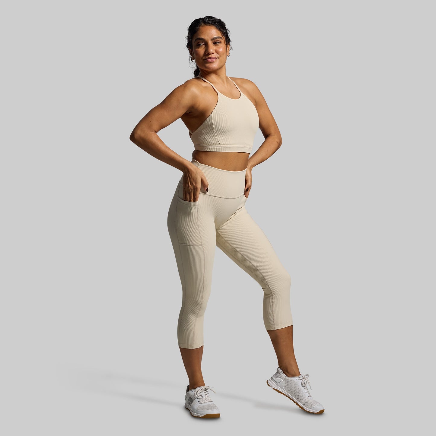 Break the Limits Sports Bra (Oatmeal)