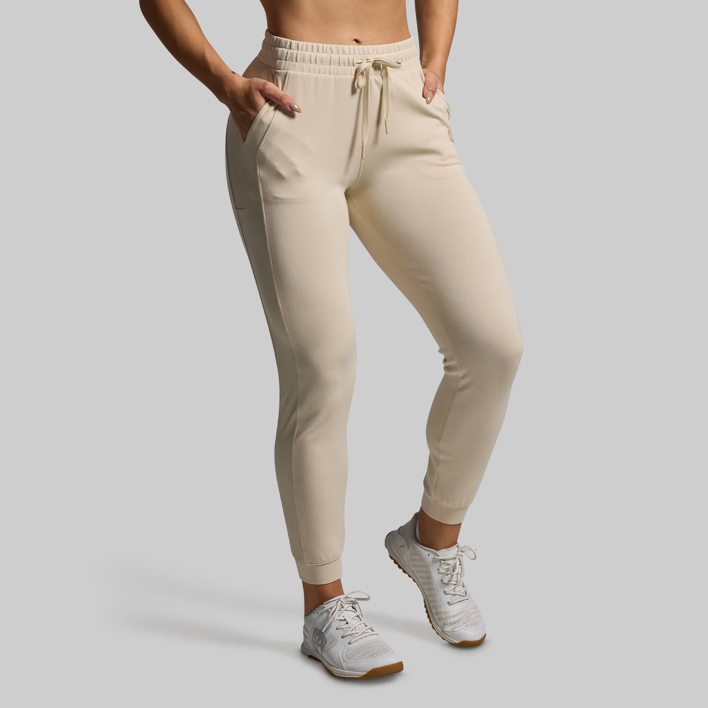 Lounge Lux Cropped Pullover Set (Oatmeal)