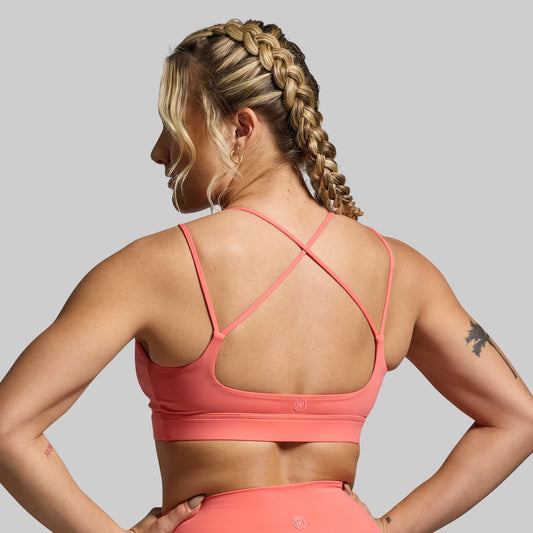 Exhale Sports Bra (Hot Peach)