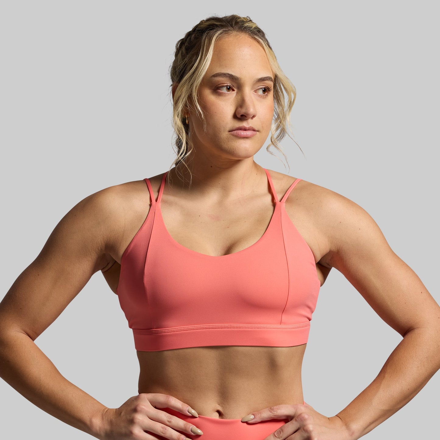 Exhale Sports Bra (Hot Peach)