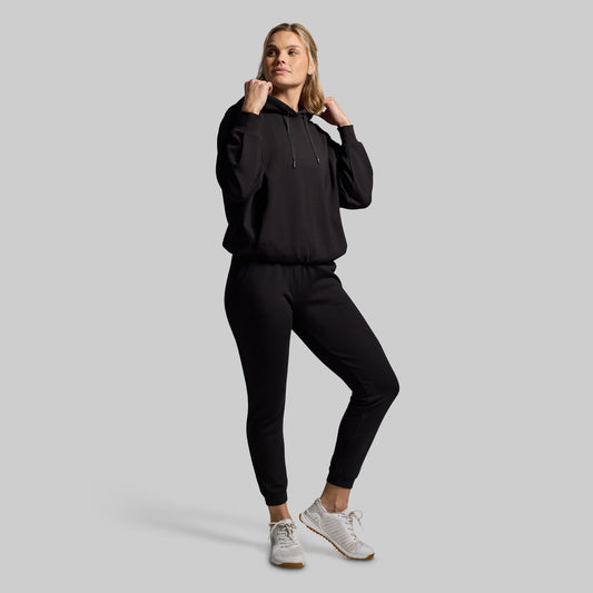 Lounge Lux Hoodie Set (Black)