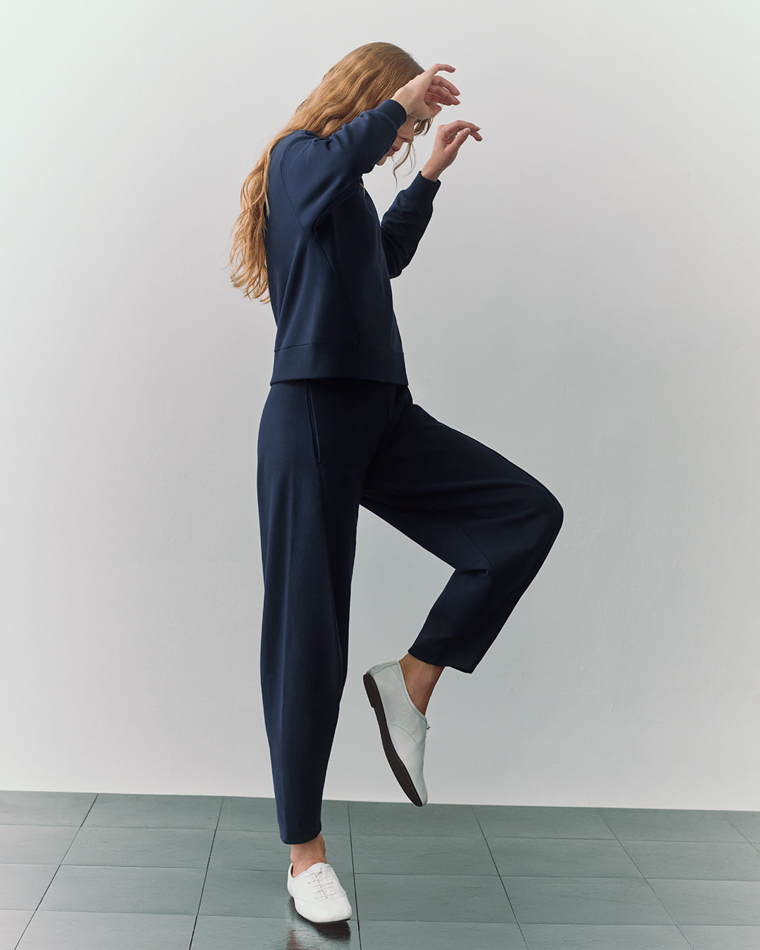 Fleece Cropped Sweatshirt